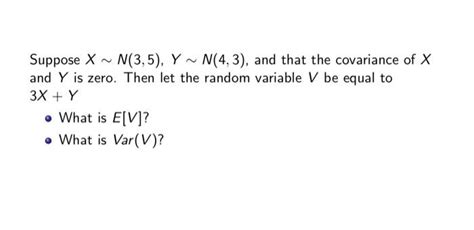 Solved Suppose X∼n 3 5 Y∼n 4 3 And That The Covariance Of