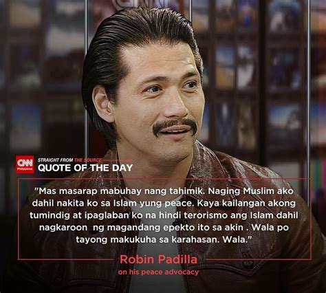 Robin Padilla on his peace advocacy : Philippines