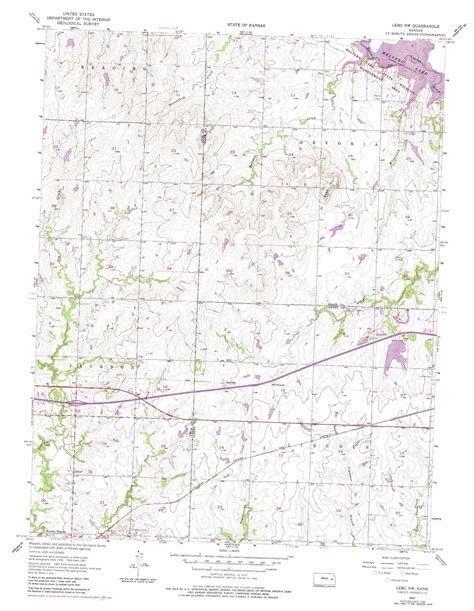 Lebo Nw Topographic Map 1 24 000 Scale Kansas