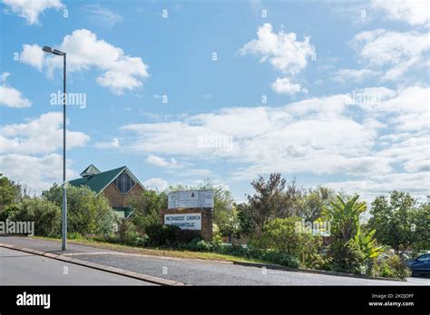 DURBANVILLE, SOUTH AFRICA - SEP 12, 2022: A street scene, with ...