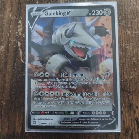 CARTE POKÉMON Galéking V 096 172 Stars Étincelantes Fr Neuf EUR 2 50