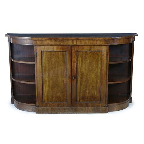 Victorian Credenza Sideboard Two Door Centre With Shelves Either Side