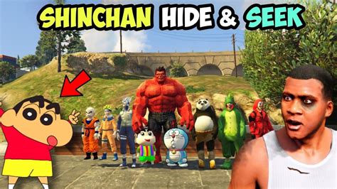 Franklin And Shinchan Playing Hide And Seek In Gta Tamil Cops Tamil