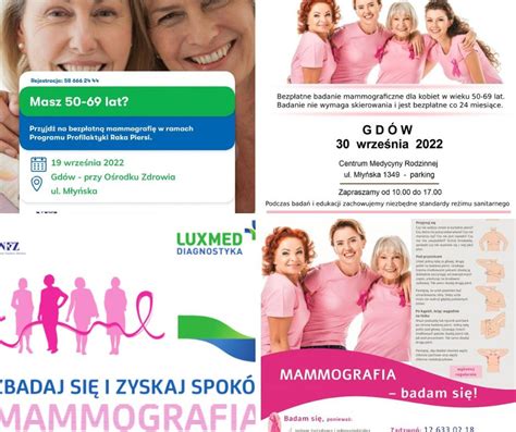 19 i 30 września bezpłatne badania mammograficzne w Gdowie