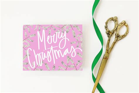 Pink Christmas Cards — When it Rains Paper Co. | Colorful and fun paper ...