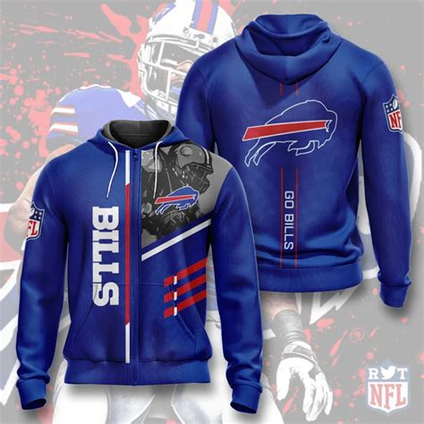 Buffalo Bills Hoodies 3 lines graphic gift for fans -Jack sport shop