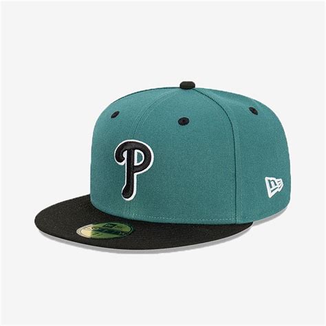 New Era 5950 Philadelphia Phillies Pine Black Cap | Caps & Hats | Stirling Sports