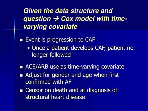 PPT - Survival analysis with time-varying covariates in SAS PowerPoint ...