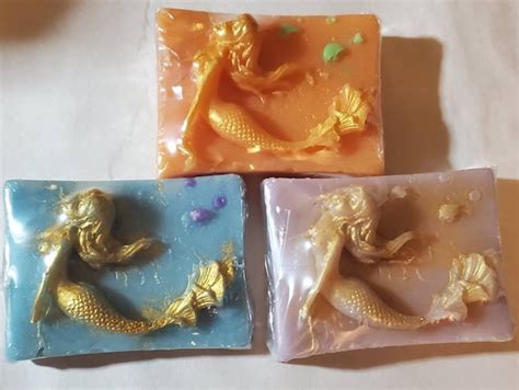 Mermaid Shea Butter Soap Bar Upamperu Etsy