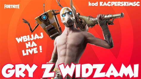 Fortnite Gry Z Widzami Wbijaj Pogra Fun Live