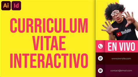 Crear Curriculum Vitae Interactivo Adobe Illustrator Adobe Indesign