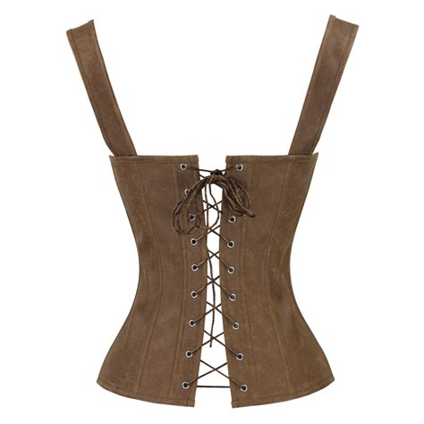 Steampunk Faux Lace Up Vest Corset N11565