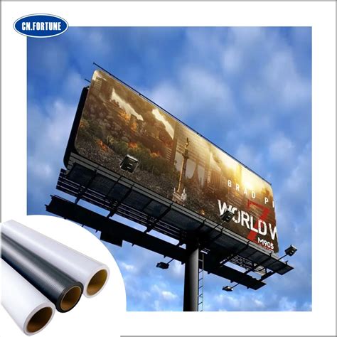 Black Grey White G Frontlit Pvc Tarpaulin Matt Glossy Flex Banner