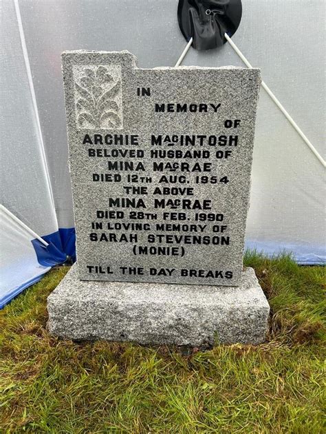 Headstone Lead Lettering Service | Throughout Scotland