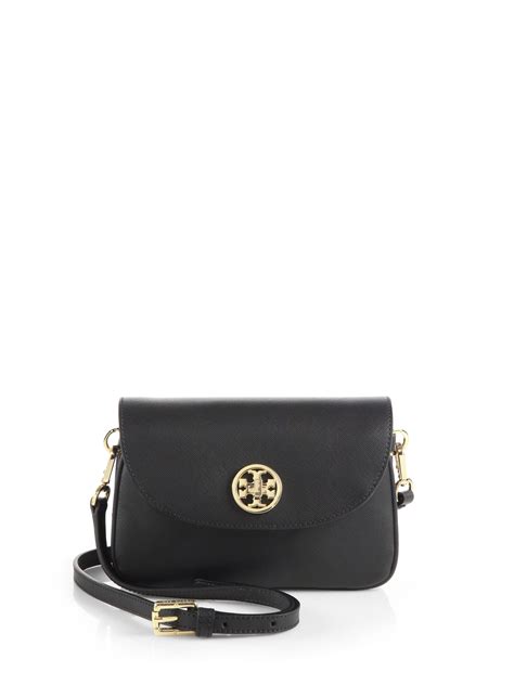 Tory Burch Robinson Crossbody Bag In Black Lyst