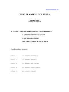 CURSO DE MATEMÁTICA BÁSICA ARITMÉTICA curso de matem 193 tica b