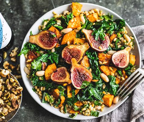 Fig Walnut And Spelt Warm Salad Recipe Riverford