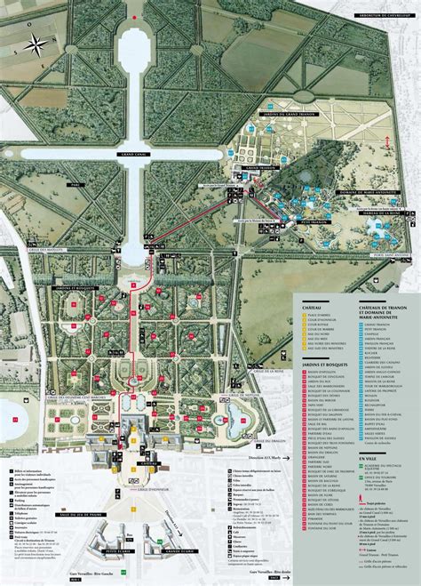 Palace of Versailles map - Map of Palace of Versailles (France)