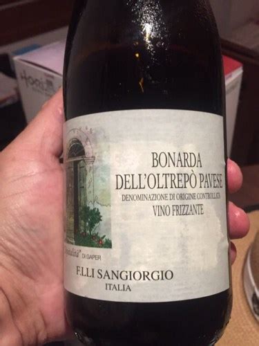 F Lli Sangiorgio Dell Oltrepo Pavese Vino Frizzante Bonarda Vivino