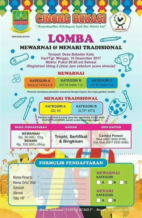 Contoh Formulir Lomba Mewarnai World Media Internationalism