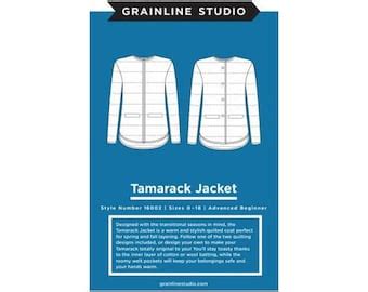 Grainline Studios Tamarack Jacket Quilt Coat Pattern Sizes Etsy