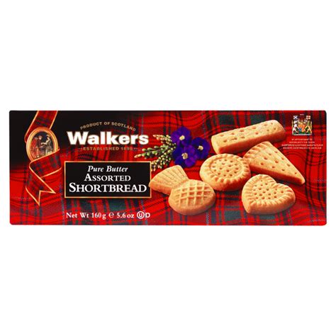 Walkers Pure Butter Assorted Shortbread Shapes 160g The Pantry Basket