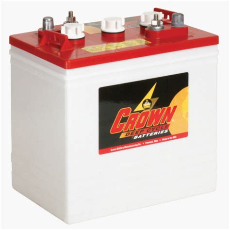 Crown Battery Mfg Crown Battery 225ah 6v Dual Terminals Wet Type