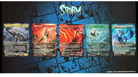 Mtg Marvel Crossover Reveals Wolverine Iron Man And Storm Cards