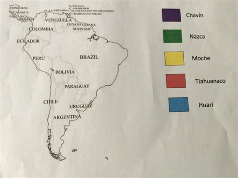 Ubica En El Mapa La Siguiente Civilizaciones Y Colorea Como Se Te