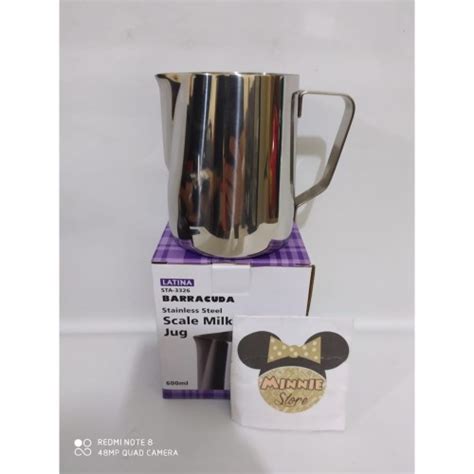 Jual Alat Kopi Latina STA 3326 Milk Pitcher 600ml Jug Scale Steam 600