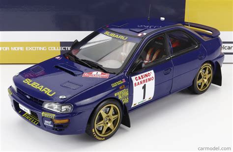 SUN STAR 05524 Scale 1 18 SUBARU IMPREZA 555 N 1 WINNER RALLY SANREMO