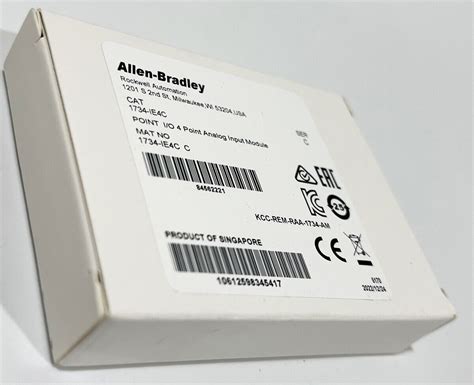 Allen Bradley 1734 IE4C C POINT I O 4 Point Analog Input Module AB