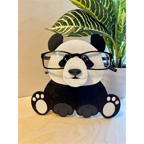 Panda Eyeglass Holder Animal Glasses Holder Eyeglass Etsy