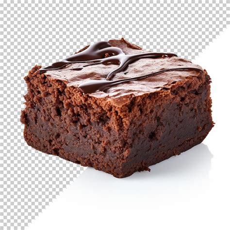 Premium Psd Brownie Isolated On White Background