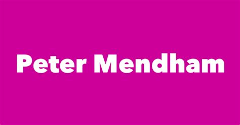 Peter Mendham Spouse Children Birthday And More