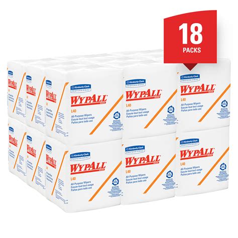 WypAll L40 Disposable Cleaning And Drying Towels 05701 White