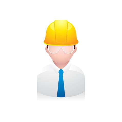 Personas avatar iconos trabajador de la construcción Vector Premium