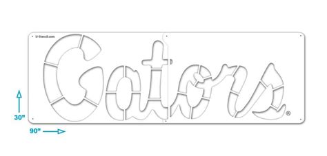 Florida "Gators" Stencil Kit - XL FUOOS-002 | U-Stencil - A Stencil ...