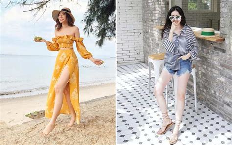 14 Ootd Ke Pantai Untuk Wanita Yang Simple Dan Kece