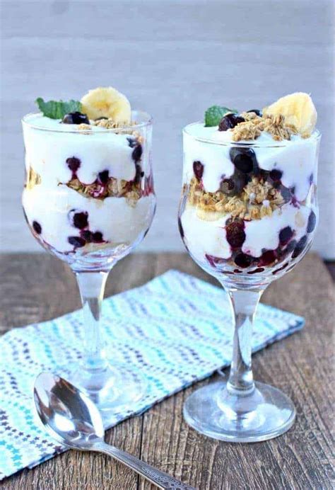 Yogurt Blueberry Banana Granola Parfait My Cooking Journey