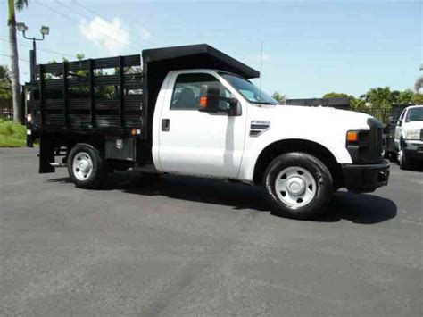 Ford F250 Stake Flatbed Truck Wliftgate 2009 Utility Service Trucks