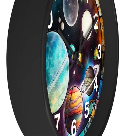 Planet Clock Solar System Clock Space Clock Stained Glass - Etsy