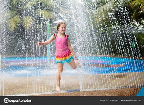 Kids Play Aqua Park Children Water Playground Tropical Amusement Park ...