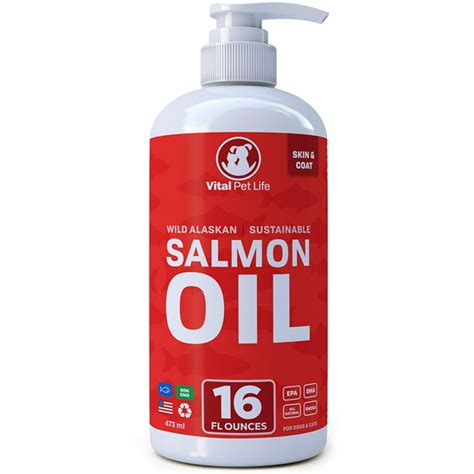 Vital Pet Life Salmon Oil For Dogs And Cats Fish Oil Omega 3 Epa Dha