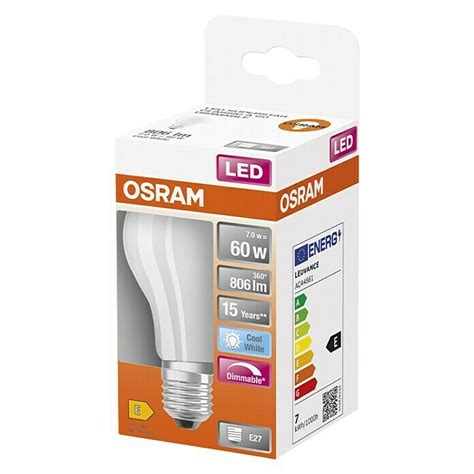 Osram Superstar LED Leuchtmittel Classic A 60 E27 7 W A60 806 Lm