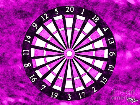 Deep Pink And White Dartboard Digital Art By Douglas Brown Fine Art