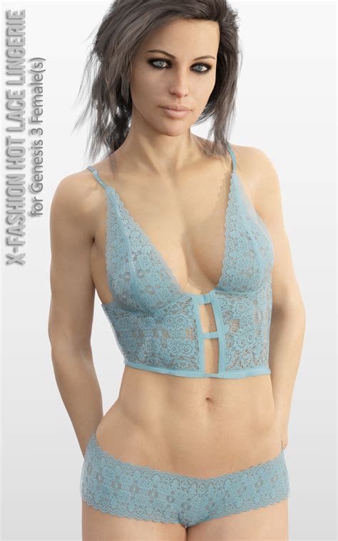 X Fashion Hot Lace Lingerie For Genesis Females D Figure Assets Xtrart D
