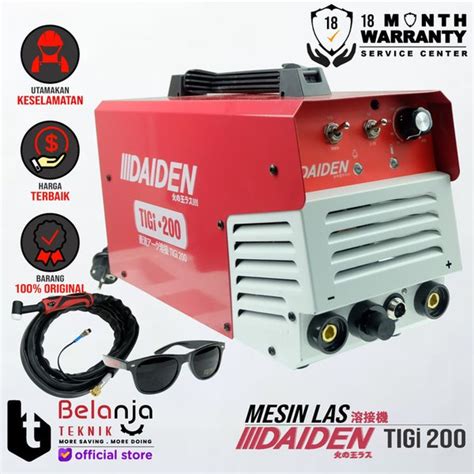 Jual Daiden Tig 200 A Tigi 200 Travo Las Mesin Las Argon Stainless