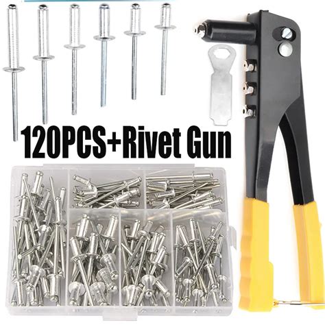 Rapduty Kit De Odor Riveter Pop Ensemble De Rivetage Ennemi Outils Main