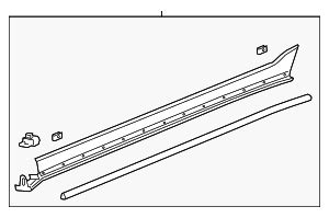 Black Driver Side Rocker Panel Molding 85642237 GM Parts Center